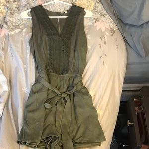 Olive Green Romper